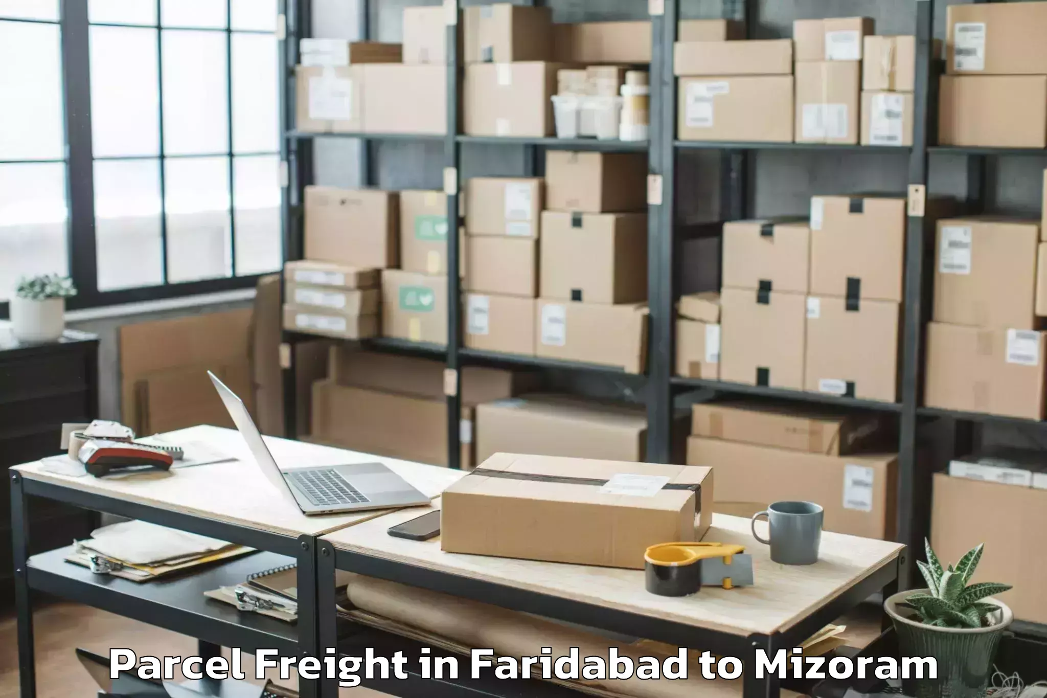 Efficient Faridabad to Icfai University Mizoram Aizaw Parcel Freight